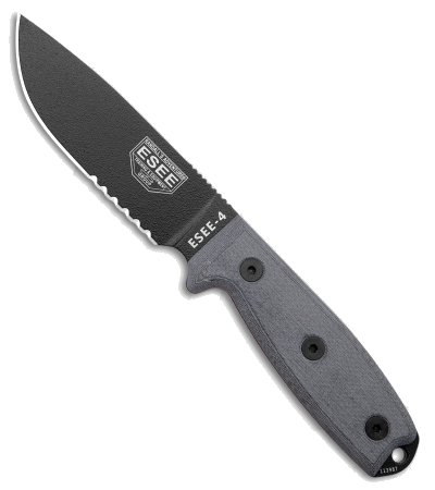 ESEE 4 Survival Knife Black Model 4S-KO