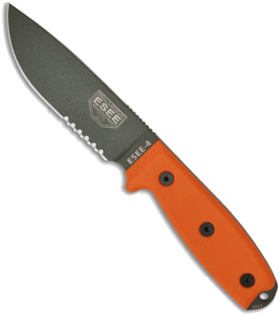 ESEE 4 Survival Knife OD Green - Model 4SODKO product image