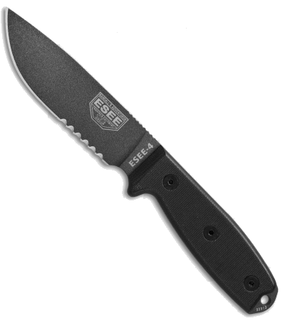 ESEE 4 Black G-10 Survival Knife product image