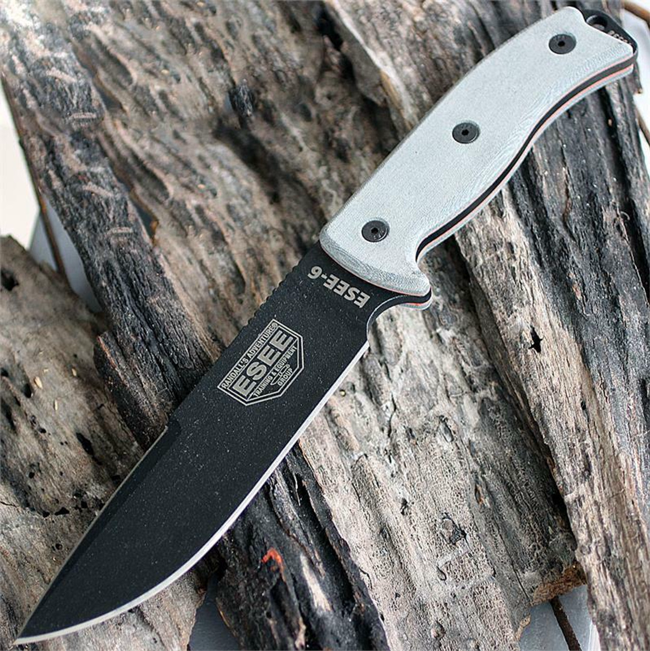 ESEE 6P-CP OD Linen Micarta Black 1095 product image