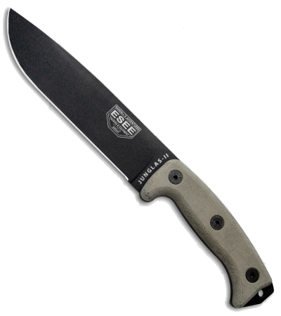 product image for ESEE Junglas II Black Fixed Blade Knife