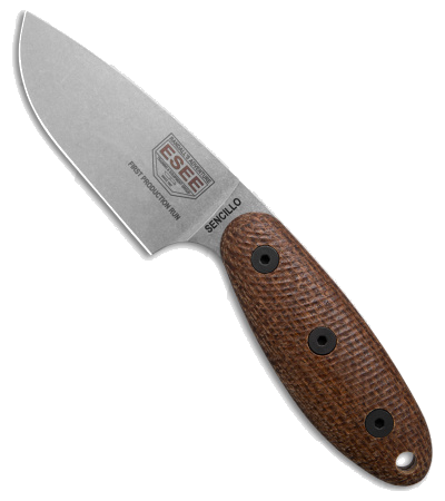 ESEE Sencillo Brown Micarta Fixed-Blade Knife product image