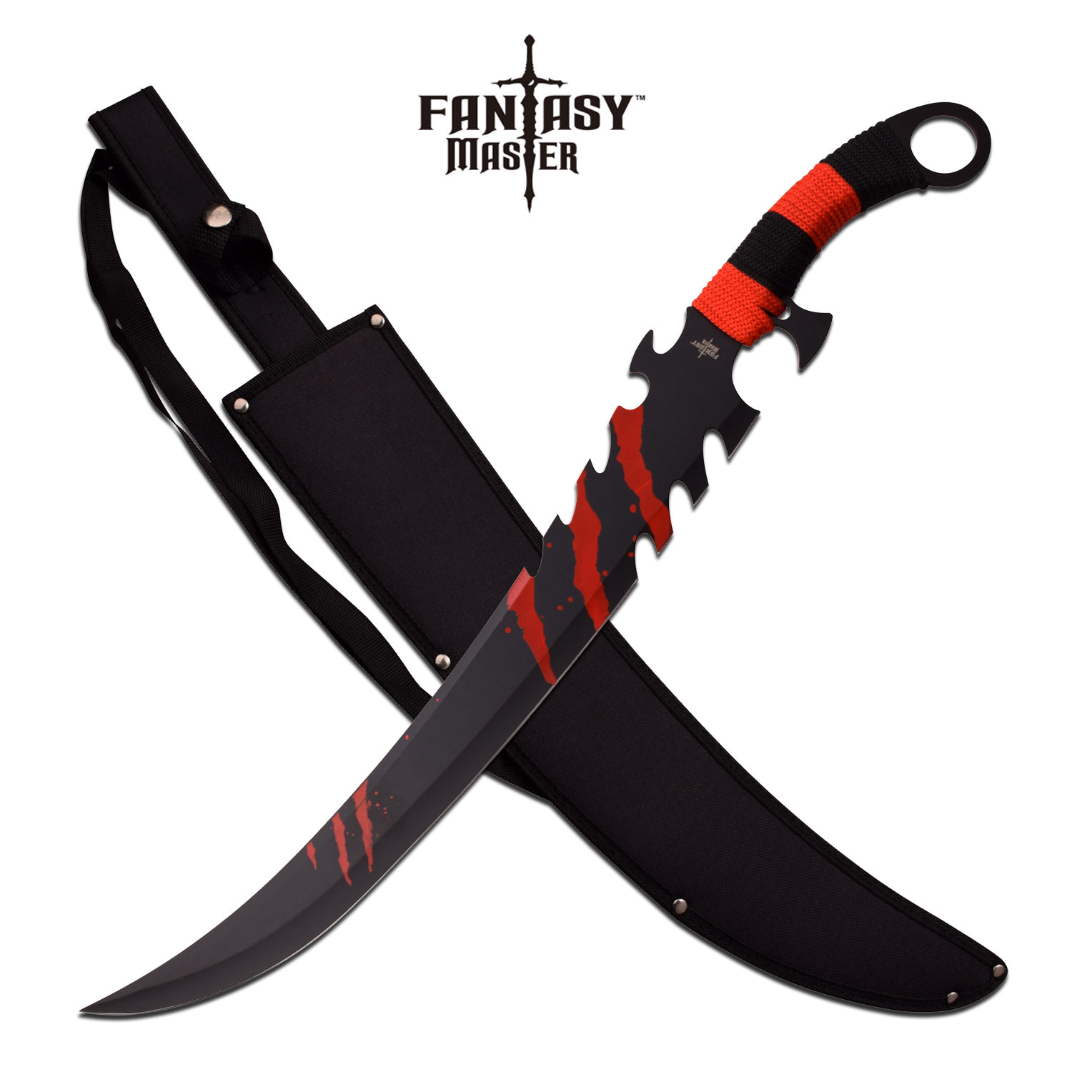 product image for Fantasy-Master Red Black Zombie Killer Scimitar Blade FM-675R