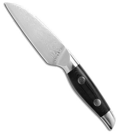 product image for Ferrum Forge Knife Works Utili Toku 7 Black G10 VG10 Damascus Kitchen Knife