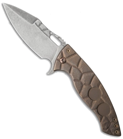 product image for Ferrum Forge Custom AFY Model 8 Matte Tumbled Titanium Knife