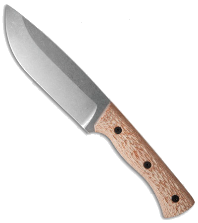 Fiddleback Forge Camp Knife Natural Canvas Micarta CPM-3V Stonewash product image