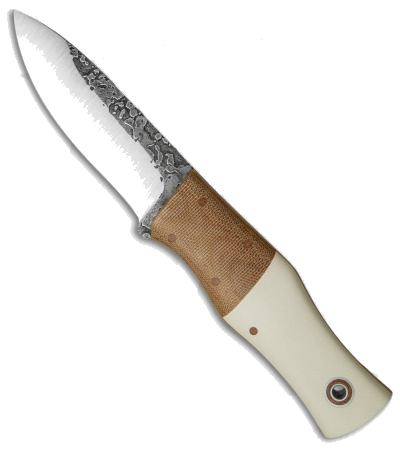 product image for Fiddleback Forge Maverick Fixed Blade Knife Micarta Bone A2 Steel Satin