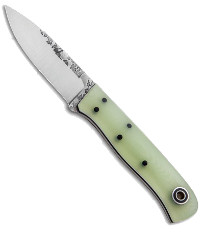 product image for Fiddleback Forge Hiking Buddy A2 Steel Fixed Blade Knife Spearmint Jade G-10