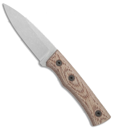 product image for Fiddleback Forge Kephart CPM-S35VN Natural Canvas Micarta Fixed Blade Knife