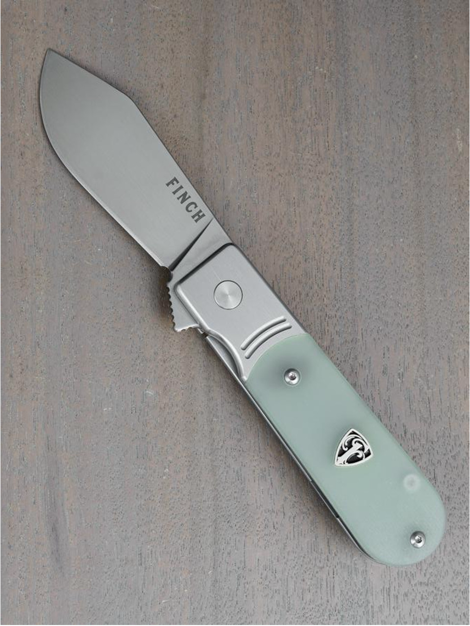 Finch Knife Co Model 1929 Translucent G10 Handle 154CM Plain Edge Knife