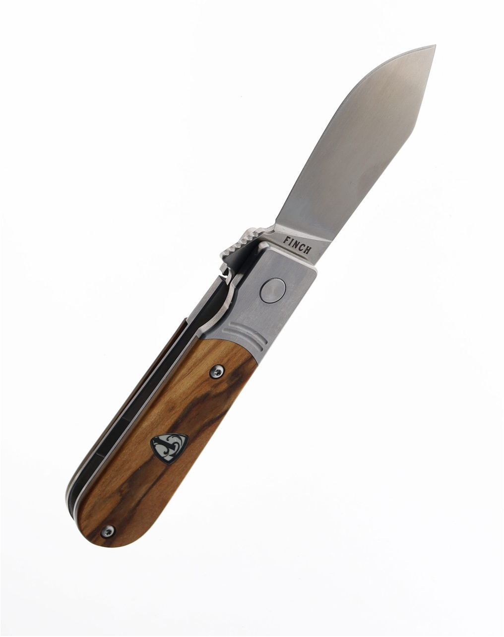 Finch Model 1929 Olivewood Folding Knife 154CM Plain Edge Satin Finish MD 206