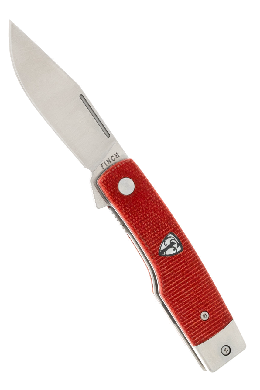 product image for Finch Knives Hatfield Red Canyon Micarta 154CM Blade