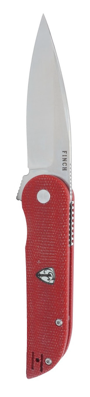 product image for Finch Holliday HL 404 Red Linen Micarta Handle Folding Knife