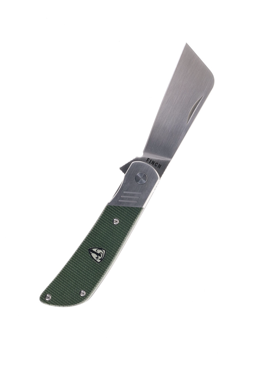 product image for Finch Harvester HV 405 Green Micarta Folding Knife