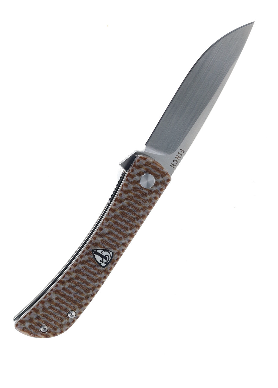 product image for Finch Chernobyl Ant FNCA 410 Brown Micarta Handle Folding Knife