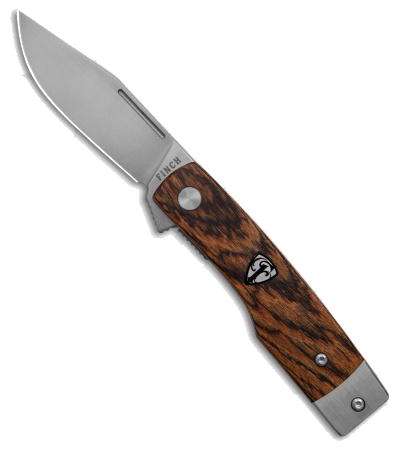 product image for Finch Knife Co Hatfield Flipper Bocote Wood Satin