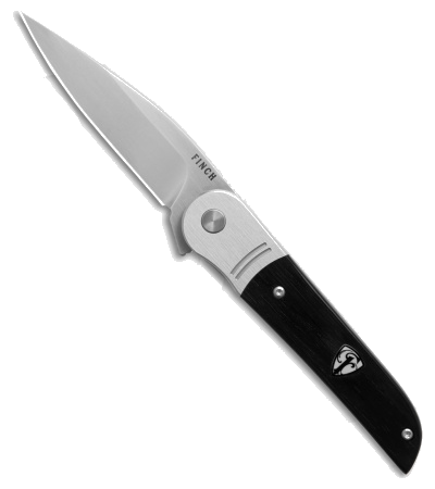 product image for Finch Knife Co Stinger Ebony Wood Frame Lock Knife