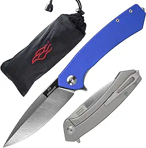 product image for Firebird GANZO Adimanti Skimen Blue G10 Handle D2 Steel Blade Pocket Folding Knife