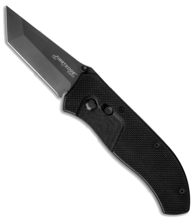 product image for FirstEdge 1350 Tracklock Tanto Black G-10 Handle Elmax Steel Black Blade