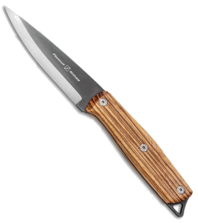 Flexcut Hawthorne Explorer Fixed Blade Knife Black Zebra Wood 1095 Steel