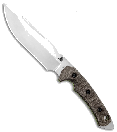 FOBOS Tier1-C Fixed Blade Knife OD Green Micarta Handle CPM-3V 6.5" SW