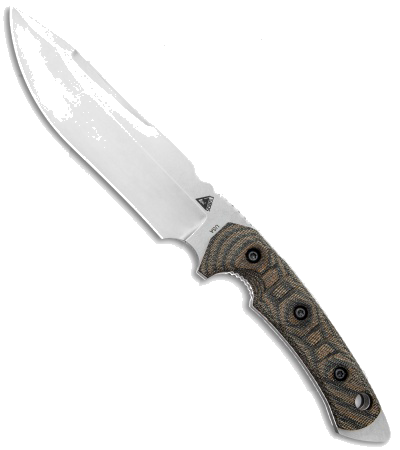 FOBOS Tier1-C Fixed Blade Knife Green Camo Canvas Micarta White Liner CPM-3V 6.5 SW product image