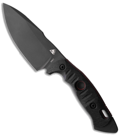 product image for Fobos Alaris 3V Fixed Blade Black Red Micarta Knife