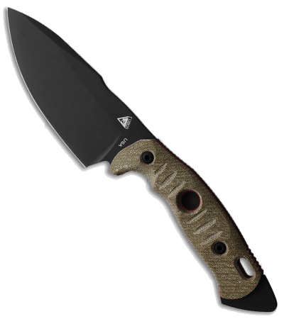 Fobos Alaris 3V Fixed Blade Knife OD Green Micarta Handle