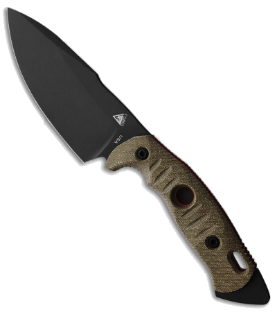 product image for Fobos Alaris 3V Fixed Blade Knife OD Green Orange Micarta