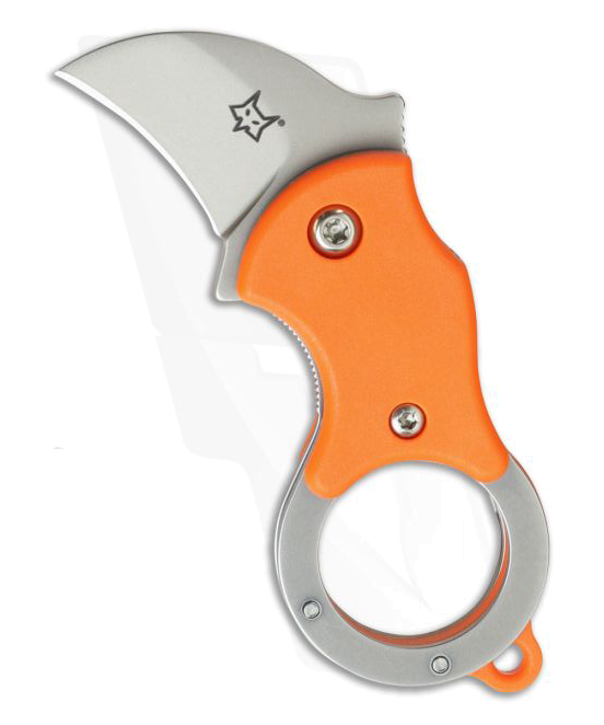 product image for Fox Knives Mini Ka Liner Lock Key Ring Karambit Orange FX 326