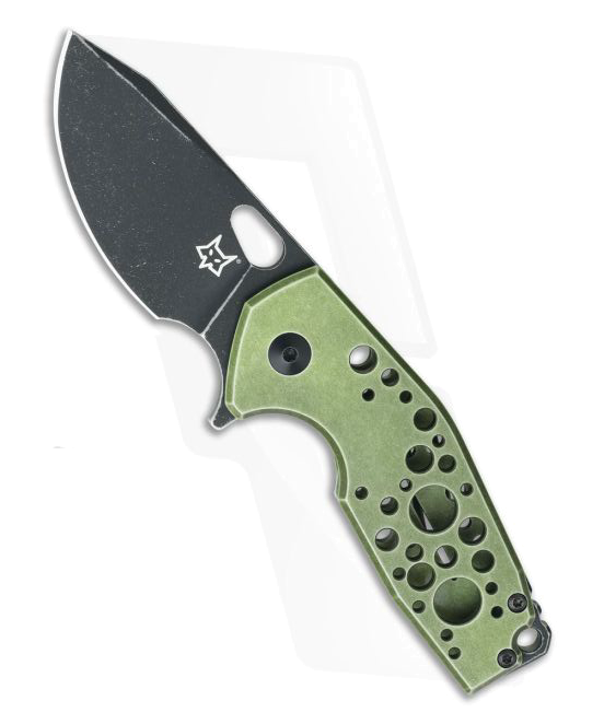 Fox Knives Suru 526 ALG Green Aluminum Frame Lock Flipper