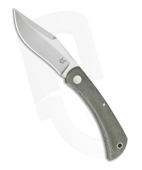 product image for Fox Knives Libar Green Canvas Micarta Slip Joint Knife 01FX846