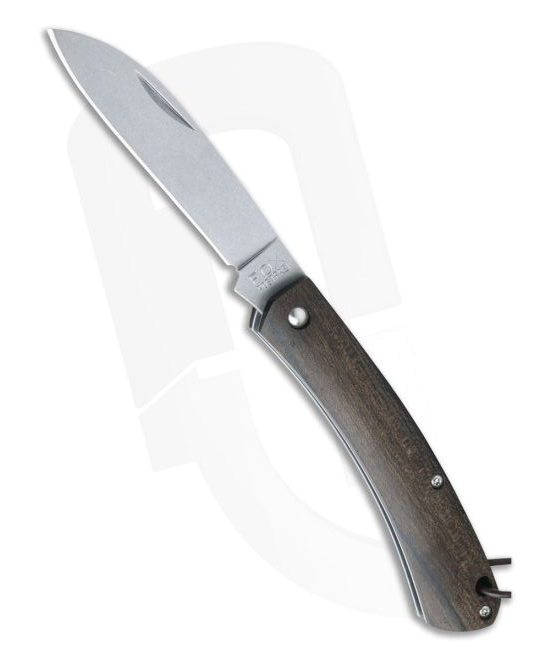 Fox Knives Nauta Slip Joint Knife 01 FX 883 Stonewashed 420 C Ziricote Wood
