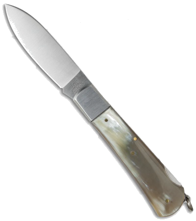 Fox Knives Cow Horn Lockback Hunting Knife 440C Stainless Steel Satin 210CR product image