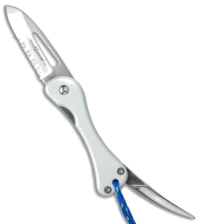 Fox Knives Gray 233 Sailing Linerlock Knife Aluminum 440C Stainless Steel Blade