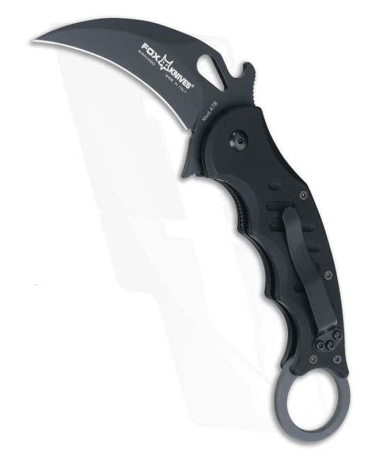 product image for Boker Karambit 478 Black Aluminum Black Blade