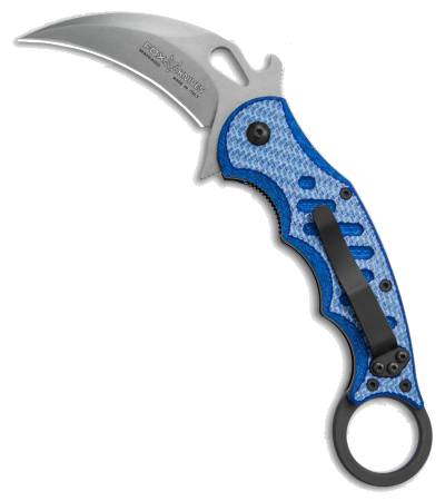 Fox Karambit N690Co Steel Blue G-10 Handle Folding Knife 479BLTSW product image