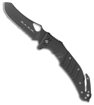 Fox Knives A.L.S.R. Milspec Black Folding Knife N690Co Stainless Steel Blade