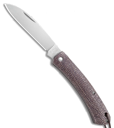 Fox Knives Nauta Slip Joint Knife Bison Juta Micarta Sheepsfoot Blade Satin Finish product image