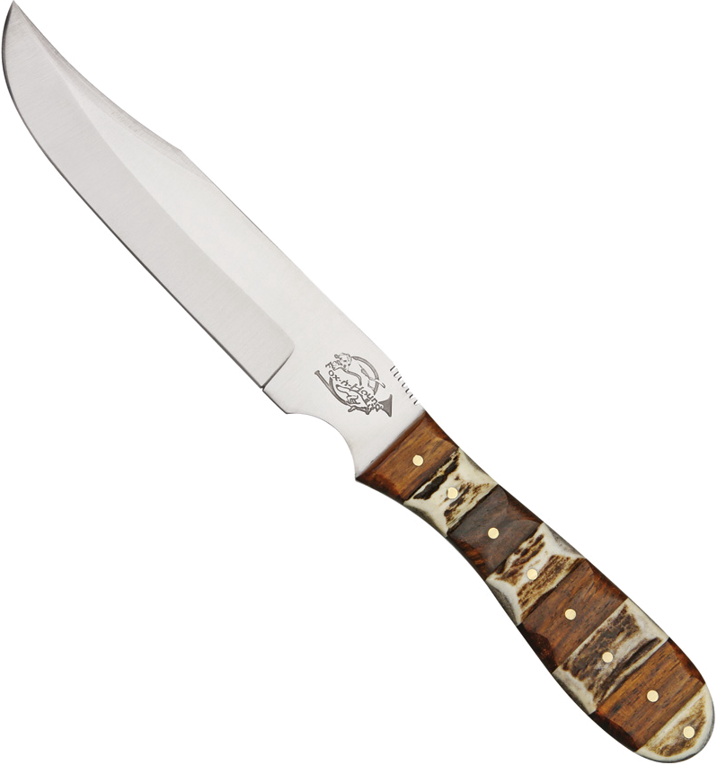 product image for Fox-N-Hound Skinner Stag and Brown Wood Handle Model 10 1/8"