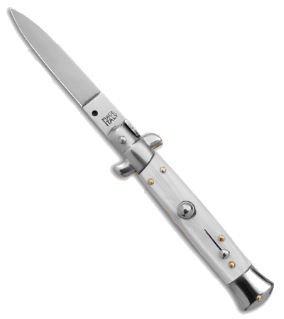 product image for Frank B White Pearlex Italian Stiletto Automatic Knife 7.75"