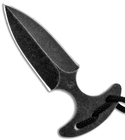 product image for Fred Perrin Push Dagger Black Medium Fixed Blade