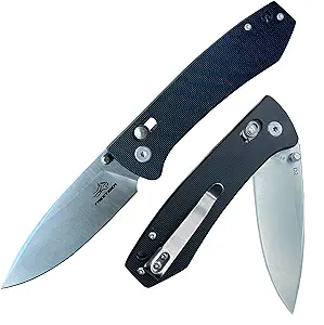 product image for Free-Tiger Black EDC Folding Pocket Knife 3.43D2 Blade G-10 Handle Axis Lock