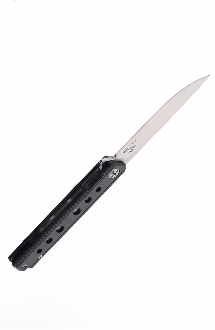 product image for Freetiger FT 909 Black G10 Handle D2 Plain Edge Folding Knife