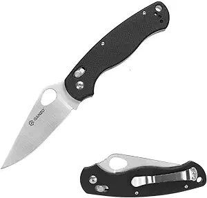 product image for Ganzo G729 Black Folding Pocket Knife 440C Stainless Steel Blade G10 Handle