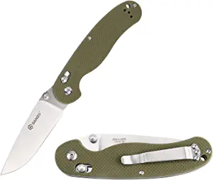 product image for Ganzo G727M Green Folding Pocket Knife D2 Steel Blade G10 Handle
