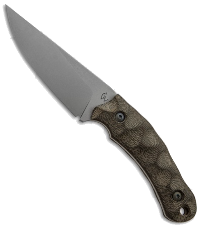 product image for Gavko Custom Knives Raptor Green Micarta Fixed Blade Knife Stonewash