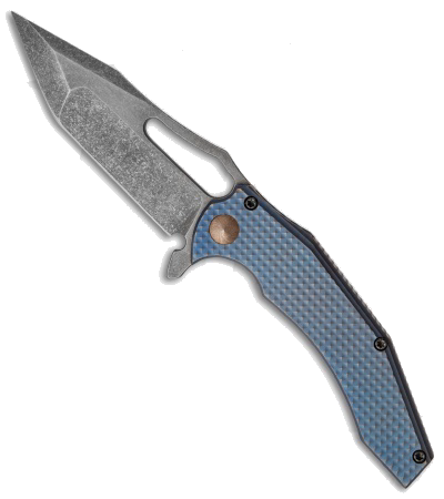 product image for Gavko Custom Spinner 2.0 Green Titanium Frame Lock Knife