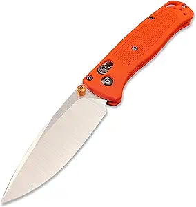 product image for Generic Orange Mini Bugout Folding Knife 533 with 8Cr13MoV Blade and GRN Handle for EDC and Camping