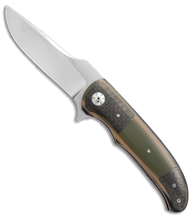 product image for George Muller LL-CC Camo G-10 Lightning Strike Carbon Fiber Flipper Knife